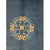 Navy Blue Antique Hand Knotted Pile Rectangle Wool Floral Medallion Deco 1930s Blue Rug For Sale - Image 8 of 8