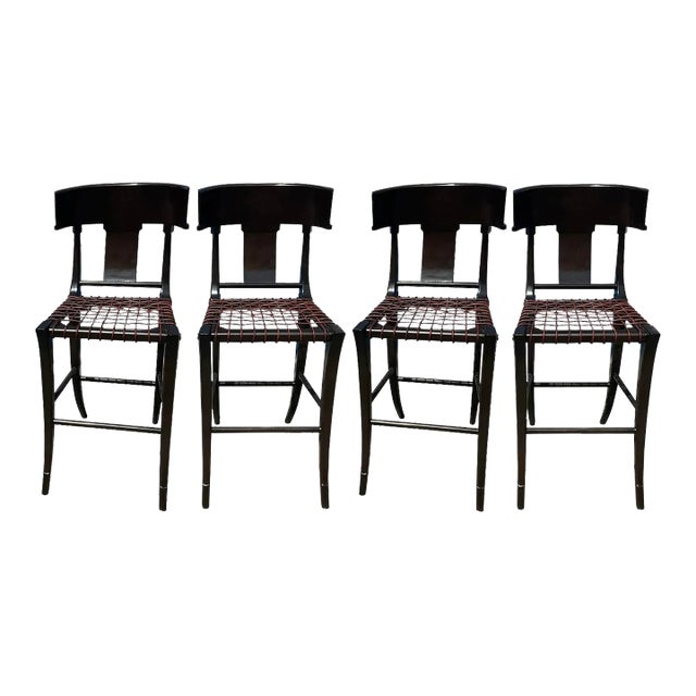 Mid Century Modern Klismos Counter Stools For Sale