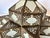 White Moroccan Moorish Star Shape Frosted Glass Lantern Light Shade For Sale - Image 8 of 17