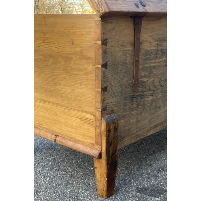 Pine Trunk or Blanket Chest, Germany For Sale - Image 11 of 15