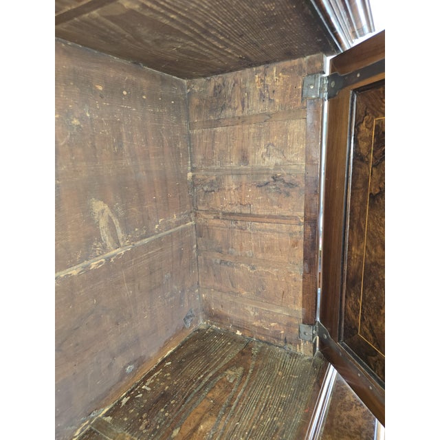 Wood 17th Century Burl Walnut Veneer Cabinet Flemish German Low Country For Sale - Image 7 of 17
