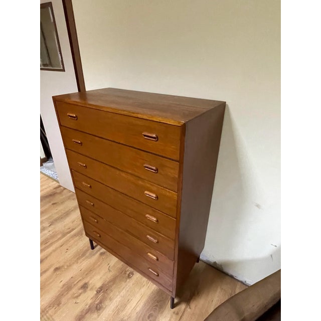 Wood Teak Chest of Drawers, 1960s For Sale - Image 7 of 14