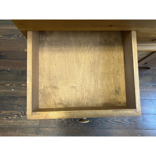 Late 20th Century Rustic Pine Wood Dry Sink Cabinet / Blanket Chest – Country Primitive Storage For Sale - Image 10 of 12