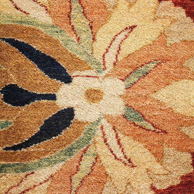 Traditional Mogul Collection Hand-Knotted Area Rug - Orange 12' 3" x 17' 4" For Sale - Image 3 of 4