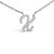 Embrace the elegance of personalization with this stunning 10K White gold pendant, delicately crafted into a flowing...