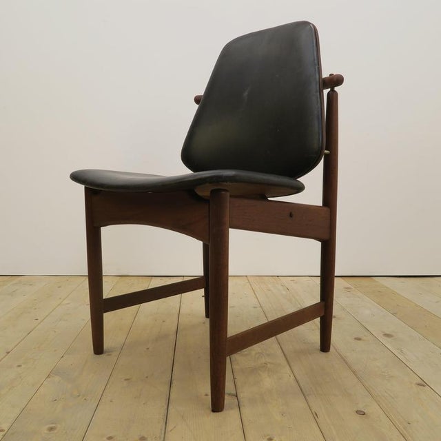 Teak Chair by Arne Hovmand-Olsen, Denmark, 1960s For Sale - Image 3 of 16