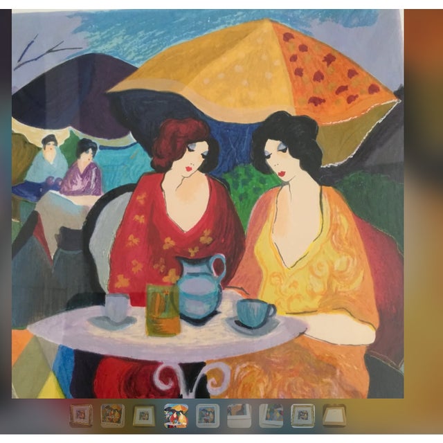 Tarkay “Enchanted Moments”. Frame 22x 22”. Art For Sale In Miami - Image 6 of 8