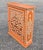 Moroccan Hand Painted Mediterranean Medicine Cabinet / Wall Shelf / Orange and White Zouak For Sale - Image 3 of 6