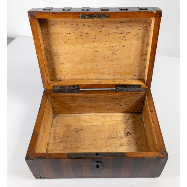 19th Century European German or Austrian Biedermeier Strong Box For Sale - Image 9 of 15