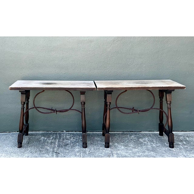 Vintage 19th Century Side Tables - A Pair For Sale - Image 12 of 12