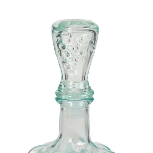 Vetreria Etrusca Italian Grape Cluster and Cat Wine Carafe, 1960s, Set of 2 For Sale - Image 6 of 16