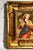 Art Nouveau Maiden Antique German Porcelain Tile Painting Carved Wood Frame For Sale - Image 10 of 15