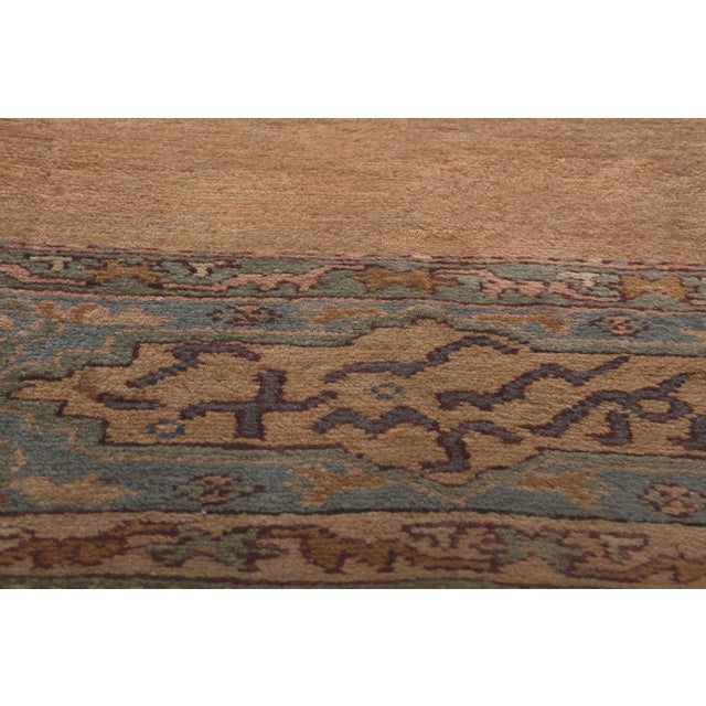 Late 19th Century Antique Turkish Oushak Rug - 10'09 X 13'00 For Sale - Image 5 of 10