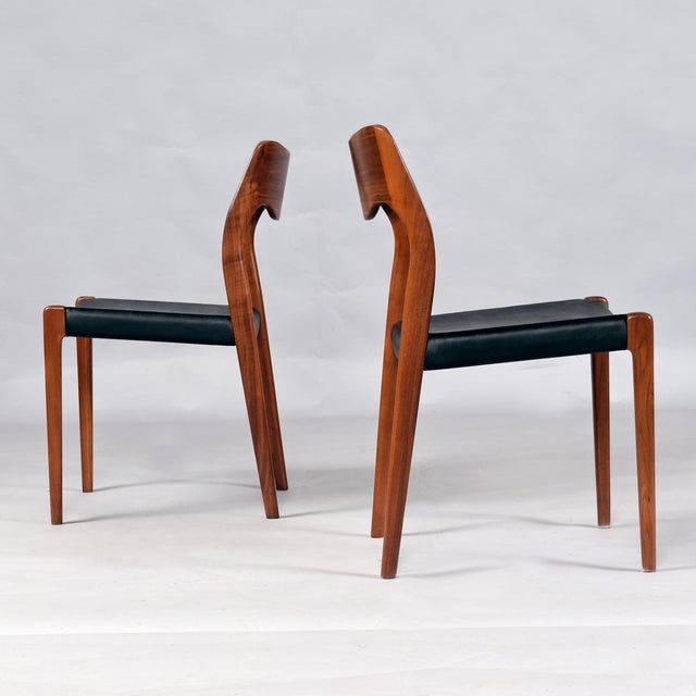Set of Eight Model 71 Dining Chairs by Niels Otto Møller, Teak, 1960s For Sale - Image 12 of 17