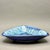 Vintage Edgecomb Potters Maine Blue Crystalline Glaze Triangular Art Pottery Bowl Catchall For Sale - Image 4 of 10
