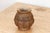 Deep Brown Carved Bulbous Marble Vase For Sale In Los Angeles - Image 6 of 9