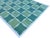 Handmade Cotton Area Rug, Natural Vegetable Dyed, Green and Cream Checked Dhurrie- 8'x10' For Sale - Image 6 of 10