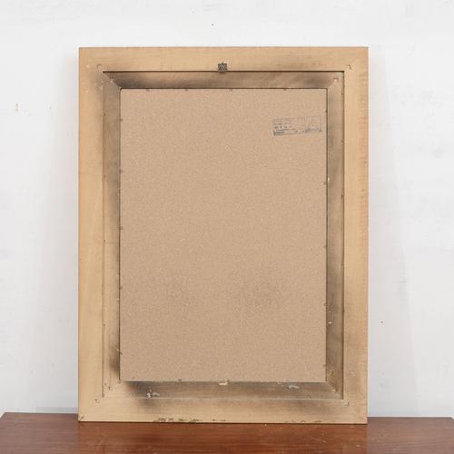Brown Mid-Century Gilt Wood Mirror For Sale - Image 8 of 9