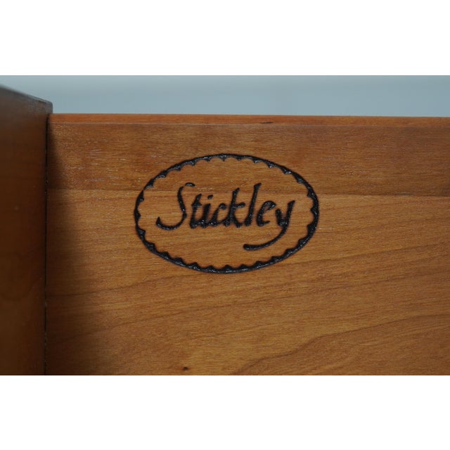 1990s Stickley Cherry 2 Door Tv Armoire Cabinet For Sale - Image 16 of 18