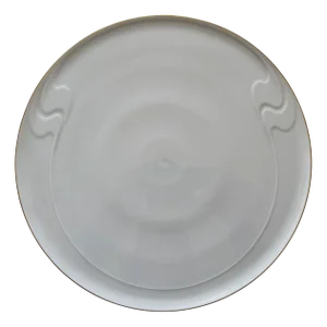 Asimmetria Gold Rim Cake Plate by Björn Wiinblad for Rosenthal, 1990s