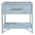 Olympia One-Drawer Nightstand in Light Blue For Sale