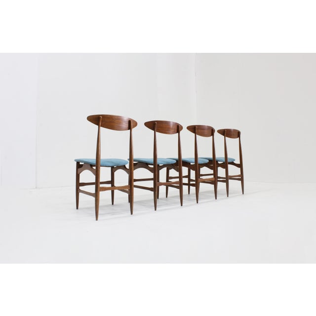 Vintage Italian Dining Room Chairs, 1960s, Set of 4 For Sale - Image 11 of 11