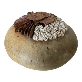 Mid Century Organic Modern Warren Hullow Sea Form Studio Pottery Sculpture For Sale
