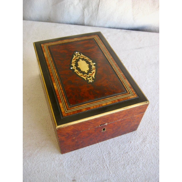 Mid 19th Century French Napoleon III Sewing Box For Sale - Image 6 of 12