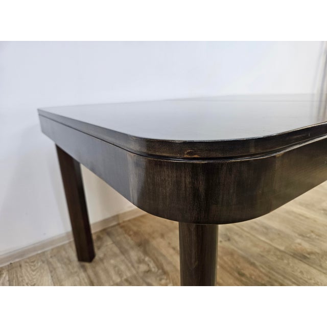 Black Art Deco Style Table, 1950s For Sale - Image 8 of 18