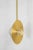 Alba top pendant xl vertical by contain dimensions: d22 x w14 h100 cm (custom leght) materials: brass, 3d printed pla...