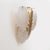 2000 - 2009 Art Deco Italian Murano Glass and Brass Leaf Wall Sconce, 2000s, Set of 2 For Sale - Image 5 of 11