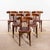 Classic Bistro Red Upholstered Dining Chairs, 1950s For Sale - Image 3 of 12