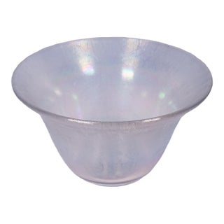 Vintage Lustre Fruit Bowl, Continental, Art Glass, Display Dish, Kitchen, Lounge For Sale