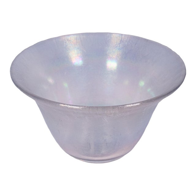 Vintage Lustre Fruit Bowl, Continental, Art Glass, Display Dish, Kitchen, Lounge For Sale