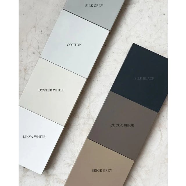 Likya Verge Wooden Wall Art in Silk Grey by Likya Atelier For Sale - Image 6 of 7