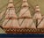 Blue Sailor's Woolwork Picture, Royal Navy Ship With Padded Trapunto Sails For Sale - Image 8 of 9