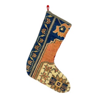 Turkish Kilim Rug Christmas Stocking For Sale