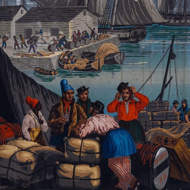 Boston Harbor from Views of North America from Zuber Et Cie, France For Sale - Image 4 of 9