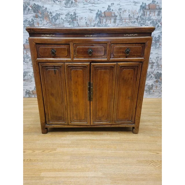 Antique Shanxi Province Elm Cabinet For Sale - Image 13 of 13