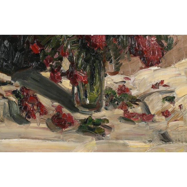 1920s David Bautz, Impressionist Floral Still Life, 1935, Oil For Sale - Image 5 of 9