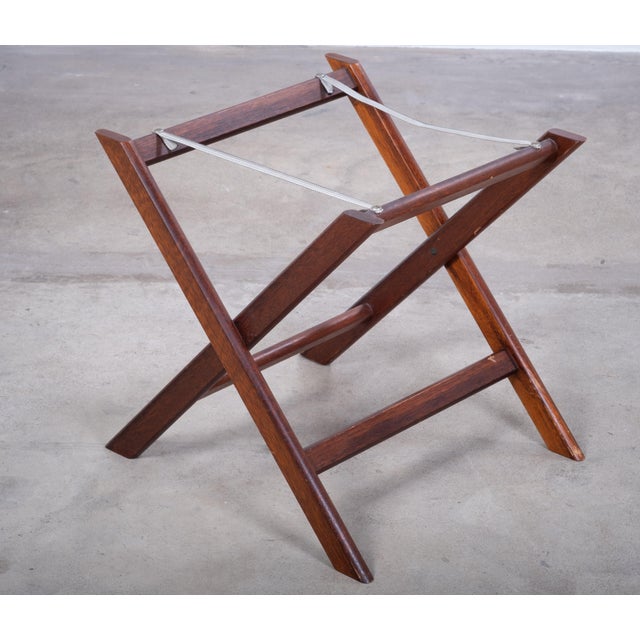 Wood Vintage Folding Mahogany Tray Table, 1950s For Sale - Image 7 of 10
