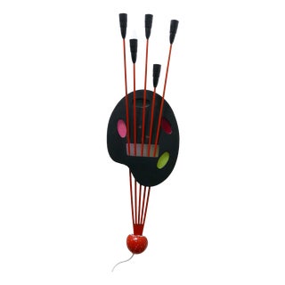 Painting Board Wall Fixture or Light Object, 1950s For Sale