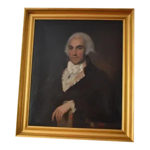 Portrait of an English Gentleman, Oil on Canvas, 18th Century, Framed