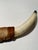 Animal Skin Rustic Vintage Large Hide-Wrapped Steer Horns For Sale - Image 7 of 11