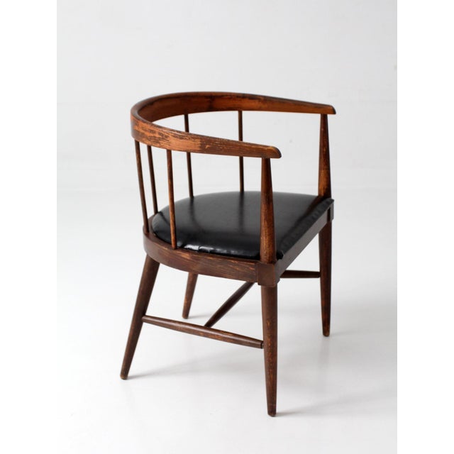 Mid-Century Danish Modern Spindle Back Chair For Sale - Image 14 of 18