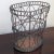 Mid 20th Century Mid-20th Century Open Weave Metal Wastebasket For Sale - Image 5 of 12