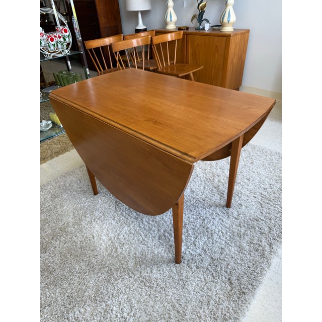 Paul McCobb Mid Century Modern Solid Maple Dining Set Designed by Paul McCobb for Planner Group - Set of 5 For Sale - Image 4 of 12
