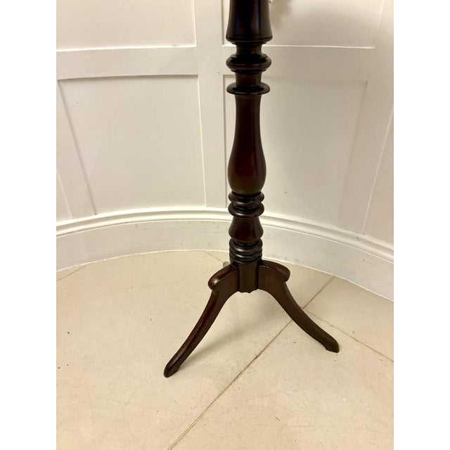 Antique Mahogany Tripod Side Table, 1880 For Sale - Image 6 of 8