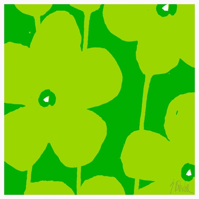 Fabulous Flowers in Green No. 1 Fine Art Print 24" X 24" by Liz Roache For Sale In Boston - Image 6 of 6