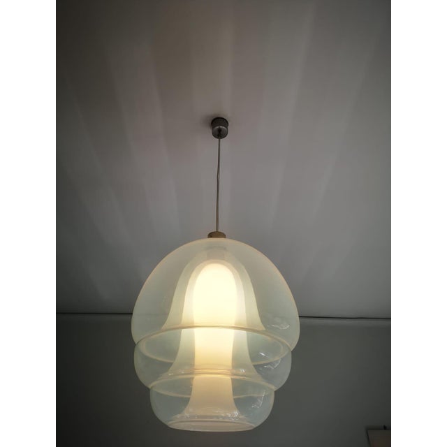 Polpo LS134 Pendant Light in Opalescent Murano Glass by Carlo Nason for Mazzega, 1980s For Sale - Image 9 of 15